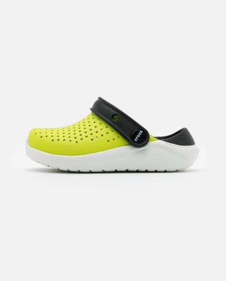 Дитячі Crocs-сабо для хлопчика Crocs LiteRide Clog Lime Punch/Black — фото 8
