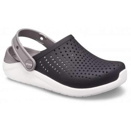 Дитячі Crocs-сабо для хлопчика Crocs Kids’ LiteRide Clog Black/White — фото 3