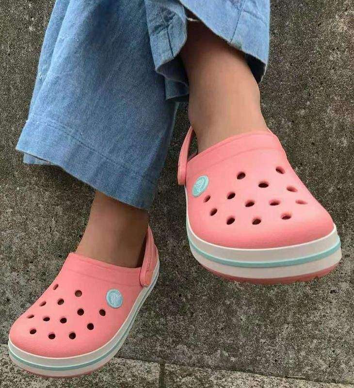 Дитячі Crocs для дівчинки Crocband Melon/Ice Blue Clog — фото 3