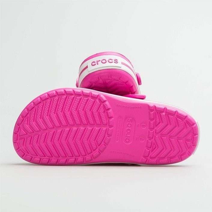 Дитячі Crocs для дівчинки Crocband Electric Pink/White — фото 12