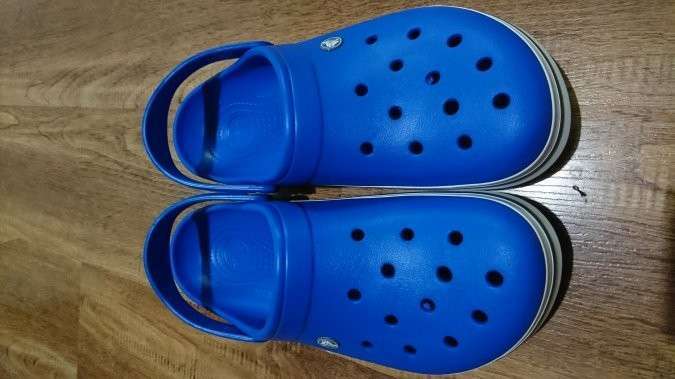 Дитячі Crocs-сабо для хлопчика Crocs Crocband Clogs Bright Cobalt/Charcoal — фото 4