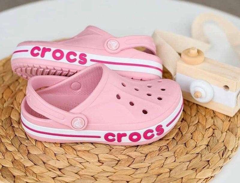 Дитячі Crocs для дівчинки Kids Bayaband Clog Ballerina Pink/Candy Pink — фото 2