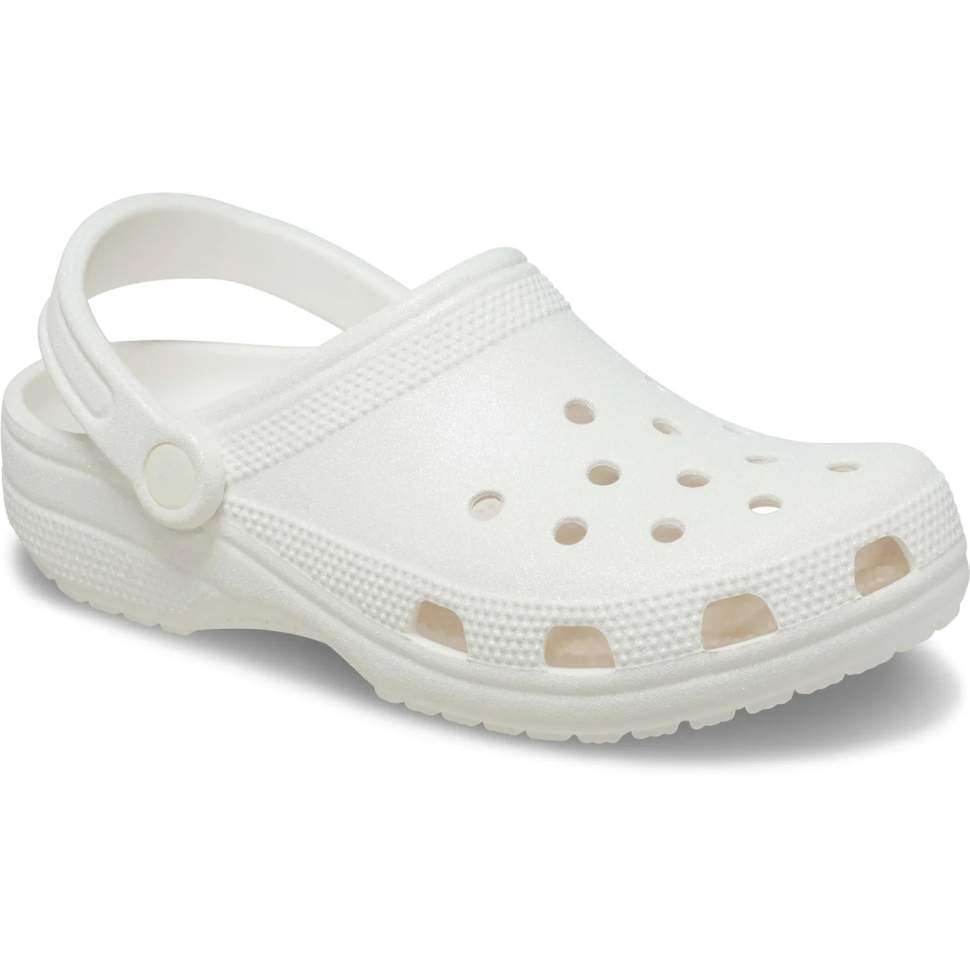 Crocs Класік Клог Білі Глітер Classic Clog Glitter White — фото 3