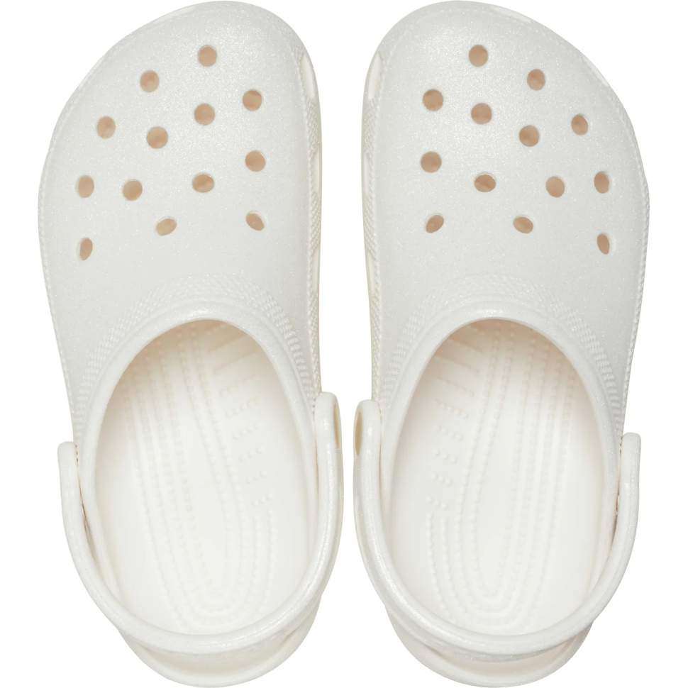 Crocs Класік Клог Білі Глітер Classic Clog Glitter White — фото 5