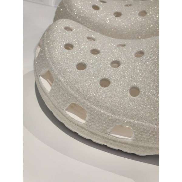 Crocs Класік Клог Білі Глітер Classic Clog Glitter White — фото 9