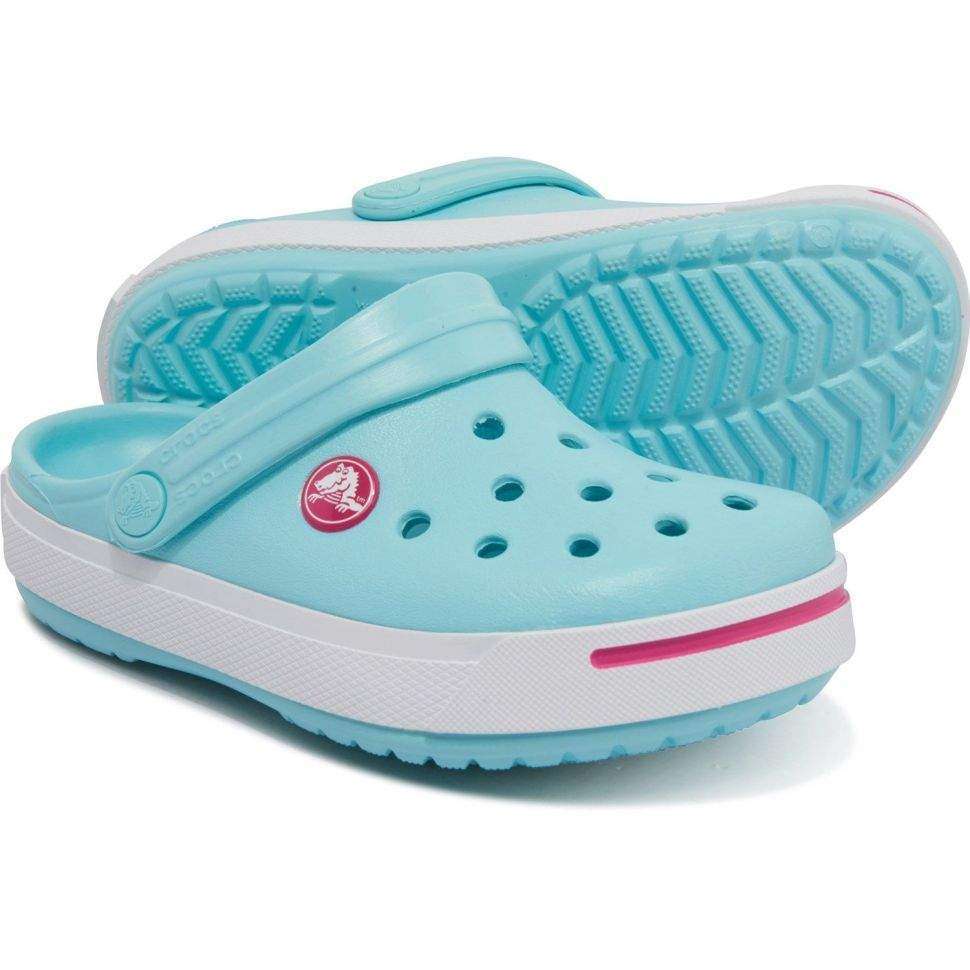 Дитячі Crocs для дівчинки Crocband II Kids Clogs Ice Blue/Candy Pink