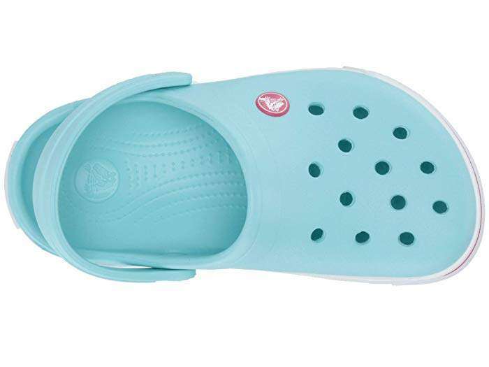Дитячі Crocs для дівчинки Crocband II Kids Clogs Ice Blue/Candy Pink — фото 5