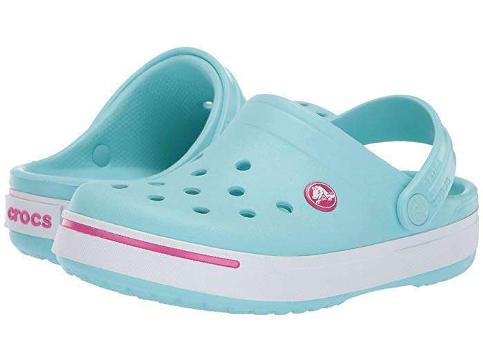 Дитячі Crocs для дівчинки Crocband II Kids Clogs Ice Blue/Candy Pink — фото 6