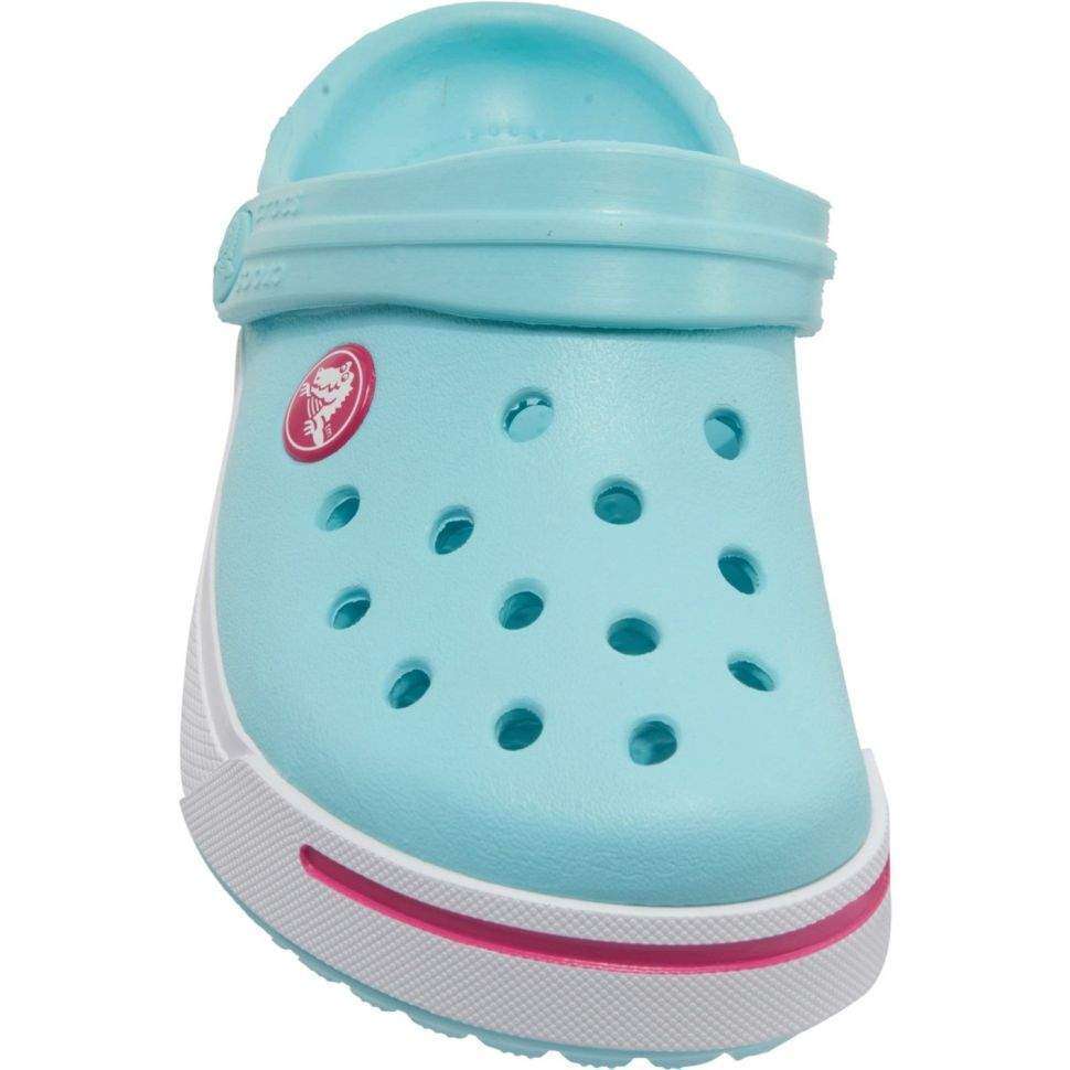 Дитячі Crocs для дівчинки Crocband II Kids Clogs Ice Blue/Candy Pink — фото 8