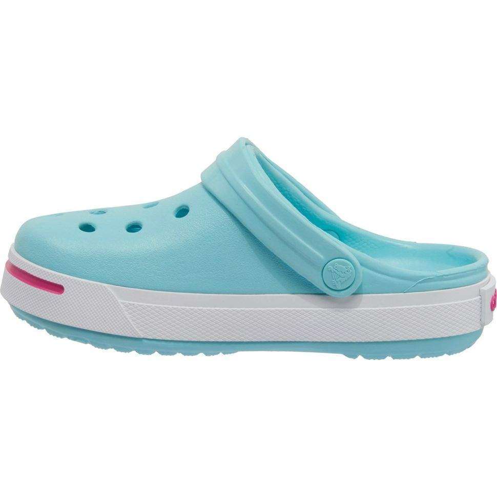 Дитячі Crocs для дівчинки Crocband II Kids Clogs Ice Blue/Candy Pink — фото 10