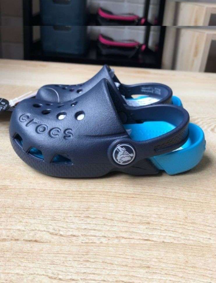 Дитячі Crocs-сабо для хлопчика Crocs Electro Clog Navy/Electric — фото 2