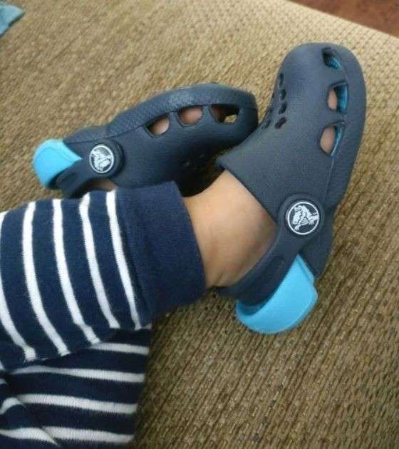 Дитячі Crocs-сабо для хлопчика Crocs Electro Clog Navy/Electric — фото 3