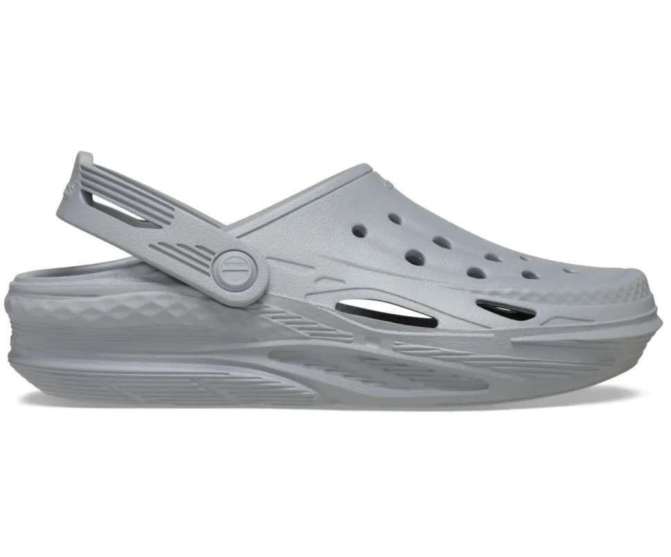 Дитячі Crocs Kids' Off Grid Clog Light Grey — фото 6