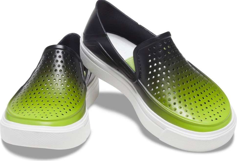 Crocs Мокасини для Хлопчика Citilane Roka Graphic Black Lime Punch
