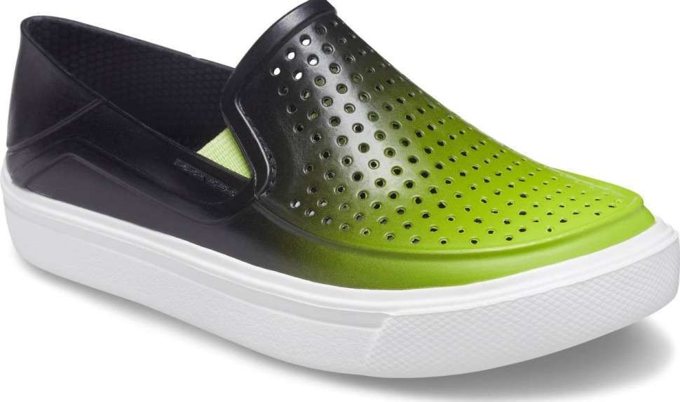 Crocs Мокасини для Хлопчика Citilane Roka Graphic Black Lime Punch — фото 6