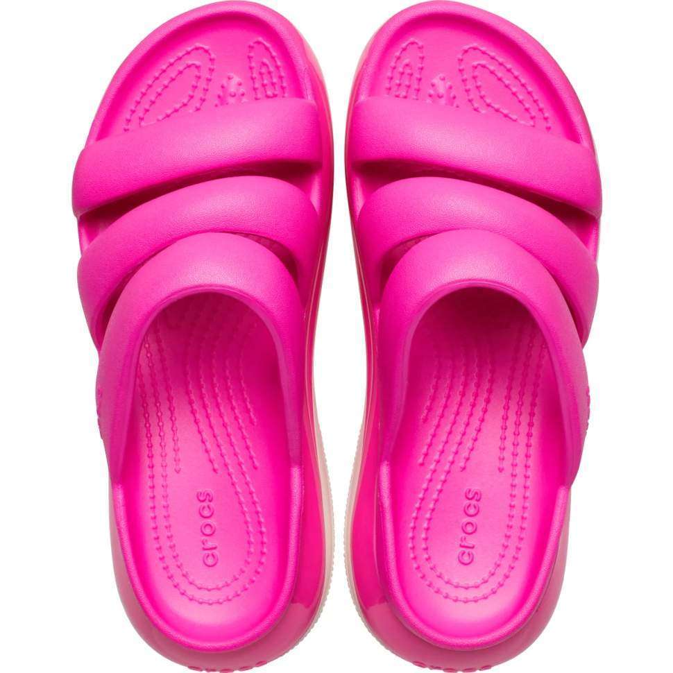 Жіночі шльопанці Crocs Mega Crush Triple Strap Pink — фото 7