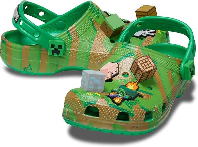 Дитячі Crocs-сабо для хлопчика Crocs Unisex-Child Classic Minecraft Clog