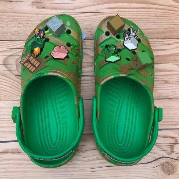 Дитячі Crocs-сабо для хлопчика Crocs Unisex-Child Classic Minecraft Clog — фото 15