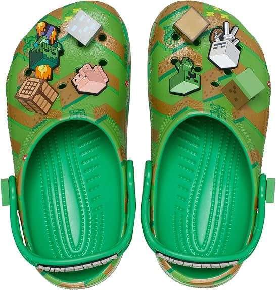 Дитячі Crocs-сабо для хлопчика Crocs Unisex-Child Classic Minecraft Clog — фото 5