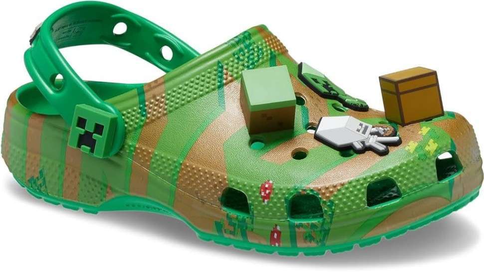 Дитячі Crocs-сабо для хлопчика Crocs Unisex-Child Classic Minecraft Clog — фото 6