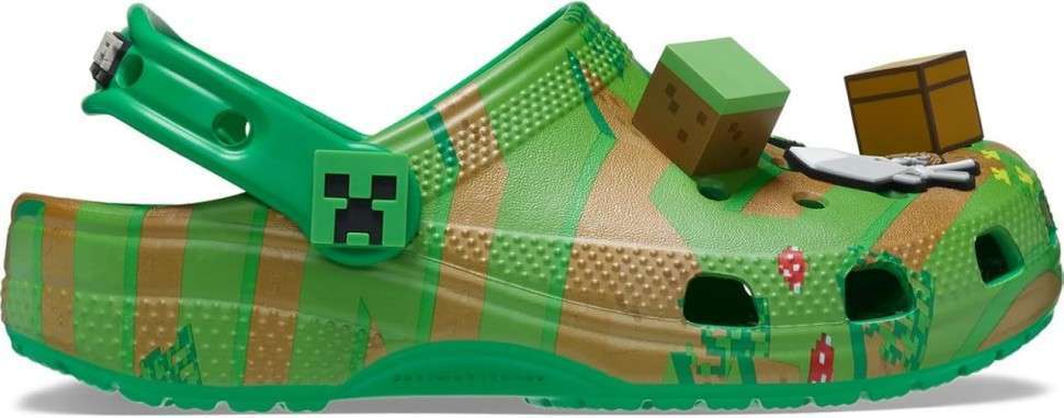 Дитячі Crocs-сабо для хлопчика Crocs Unisex-Child Classic Minecraft Clog — фото 7