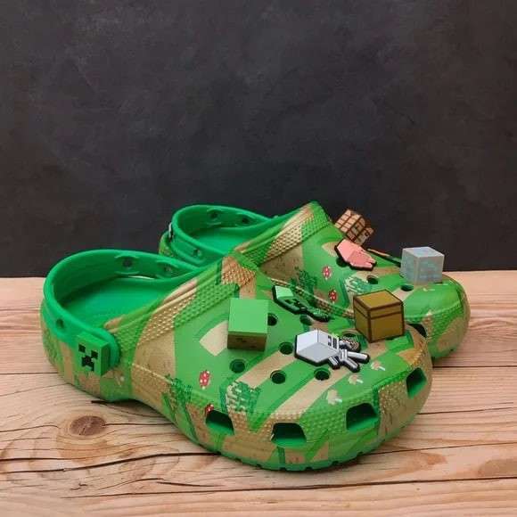 Дитячі Crocs-сабо для хлопчика Crocs Unisex-Child Classic Minecraft Clog — фото 8