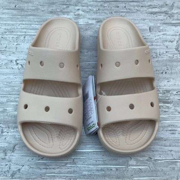 Жіночі шльопанці Crocs Classic Sandal V2 Bone — фото 10