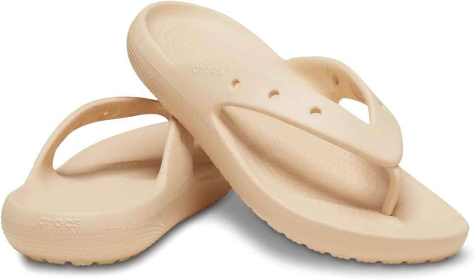 Crocs Классік шльопанці Бежеві Classic Flip v2 Bone