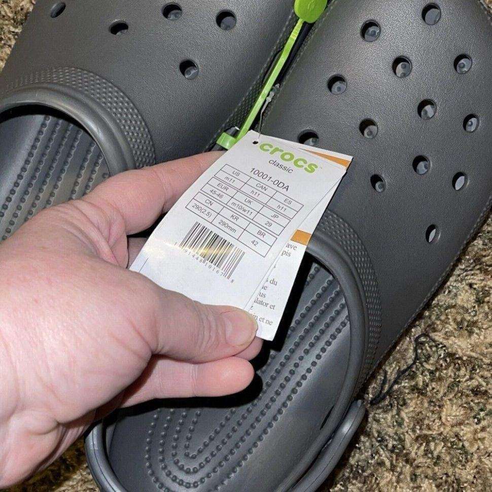 Чоловічі Crocs Classic Clog Slate Grey — фото 11