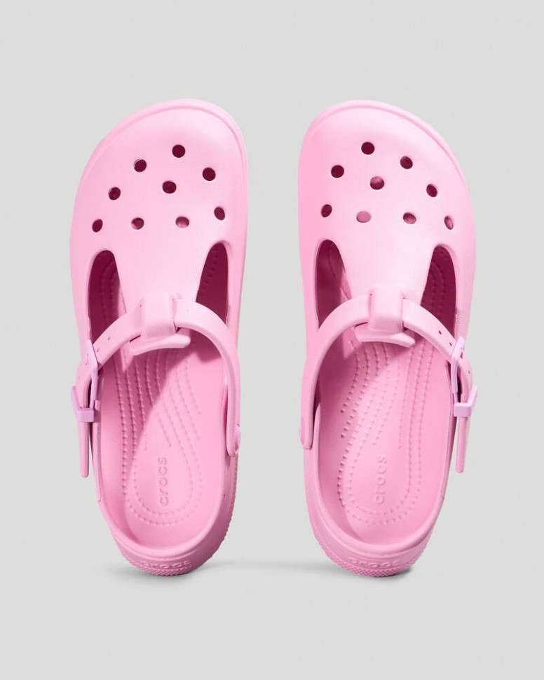 Жіночі Сандалі Crocs Рожеві Classic Mary Jane Pink Tweed — фото 6