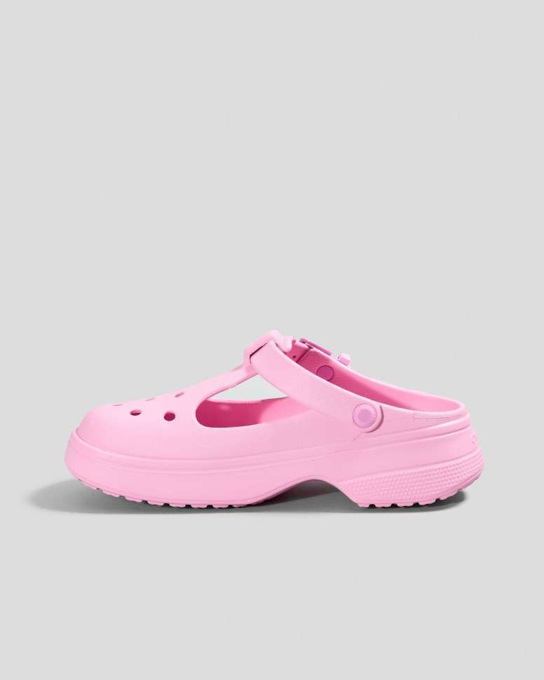 Жіночі Сандалі Crocs Рожеві Classic Mary Jane Pink Tweed — фото 7