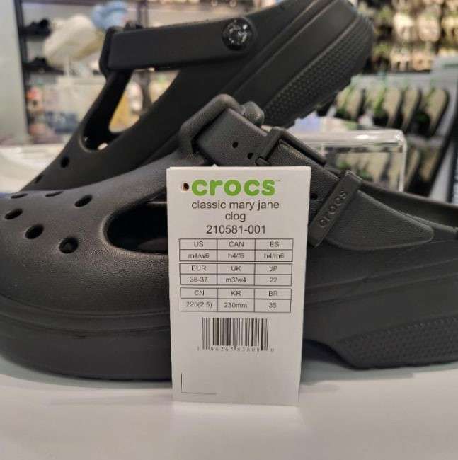 Жіночі Crocs сандалі Мері Джейн Чорні Classic Mary Jane Black — фото 15