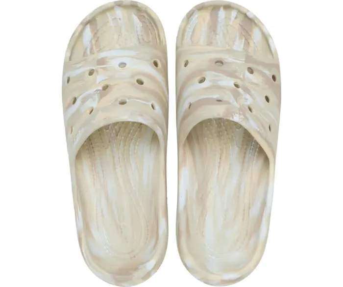 Чоловічі шльопанці Клісік Беж Crocs Classic Marbled Slide 2 Bone/Multi — фото 4