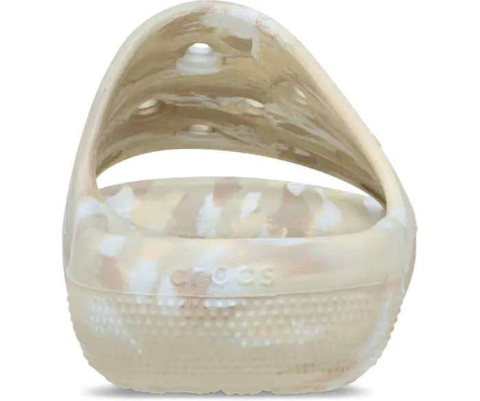 Чоловічі шльопанці Клісік Беж Crocs Classic Marbled Slide 2 Bone/Multi — фото 5
