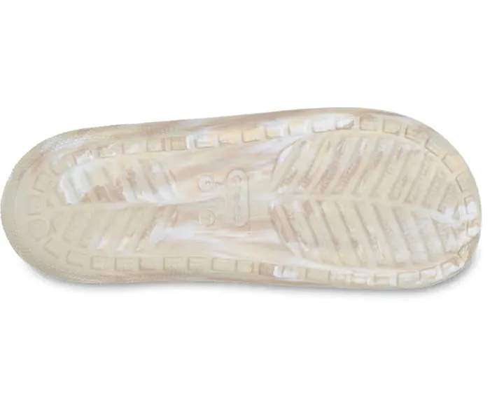 Чоловічі шльопанці Клісік Беж Crocs Classic Marbled Slide 2 Bone/Multi — фото 6