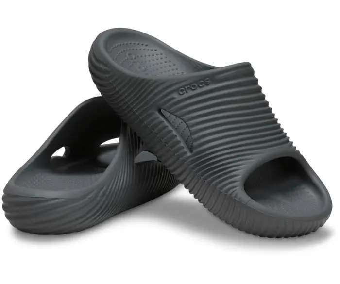 Чоловічі шльопанці Меллоу Чорні Crocs Mellow Tide Recovery Slide Slate Grey
