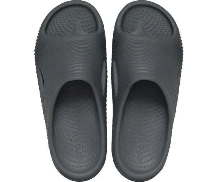 Чоловічі шльопанці Меллоу Чорні Crocs Mellow Tide Recovery Slide Slate Grey — фото 2