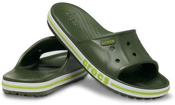 Crocs Баябенд Зелені Слайд Шльопанці Bayaband Slide Army Green