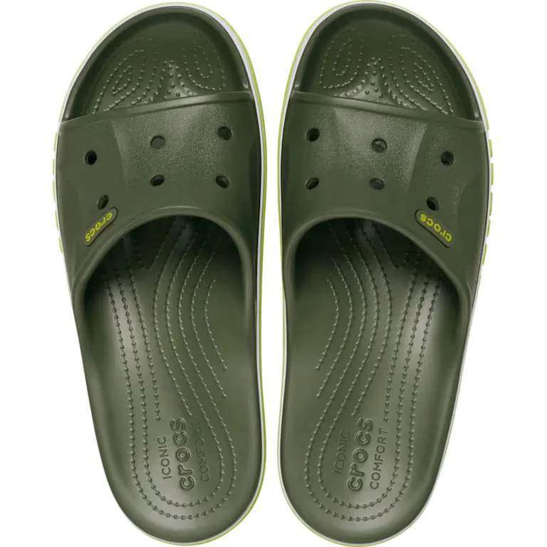 Crocs Баябенд Зелені Слайд Шльопанці Bayaband Slide Army Green — фото 3