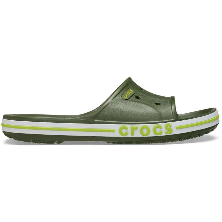 Crocs Баябенд Зелені Слайд Шльопанці Bayaband Slide Army Green — фото 4