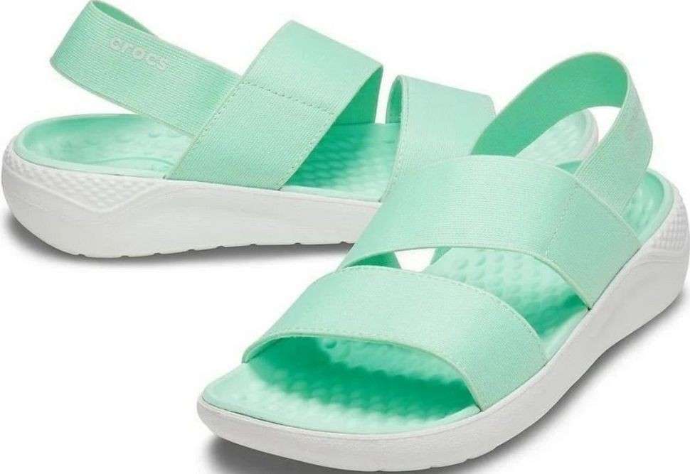 Жіночі сандалі Crocs LiteRide Stretch Sandal Neo Mint/Almost White