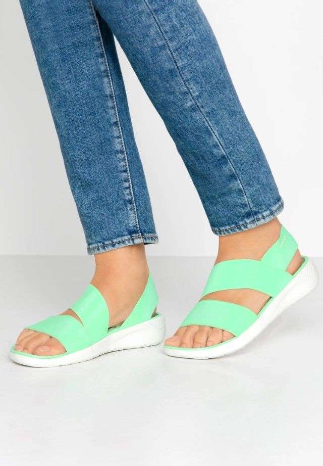 Жіночі сандалі Crocs LiteRide Stretch Sandal Neo Mint/Almost White — фото 12