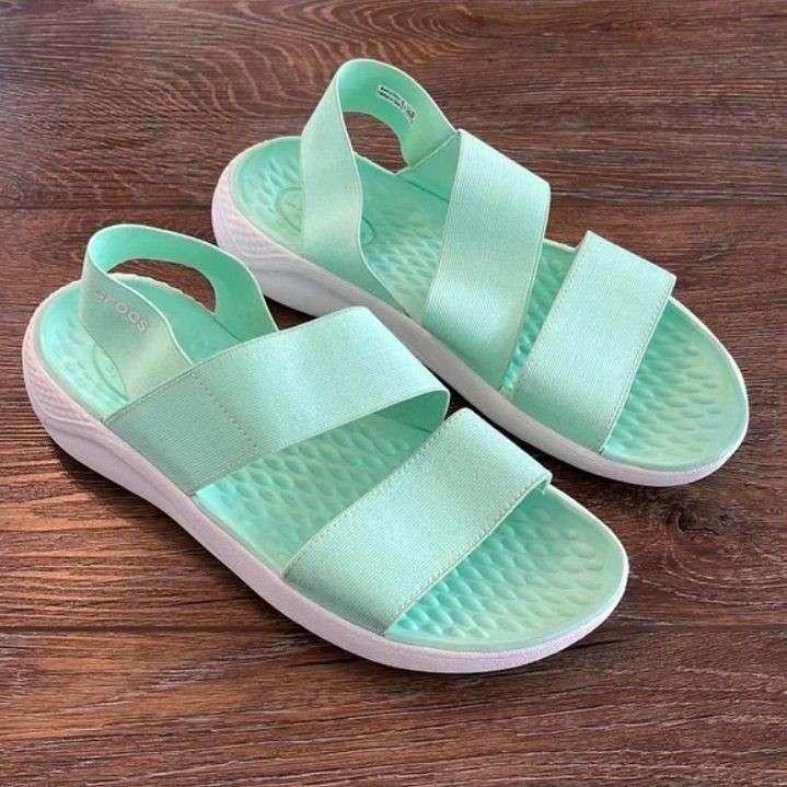 Жіночі сандалі Crocs LiteRide Stretch Sandal Neo Mint/Almost White — фото 13