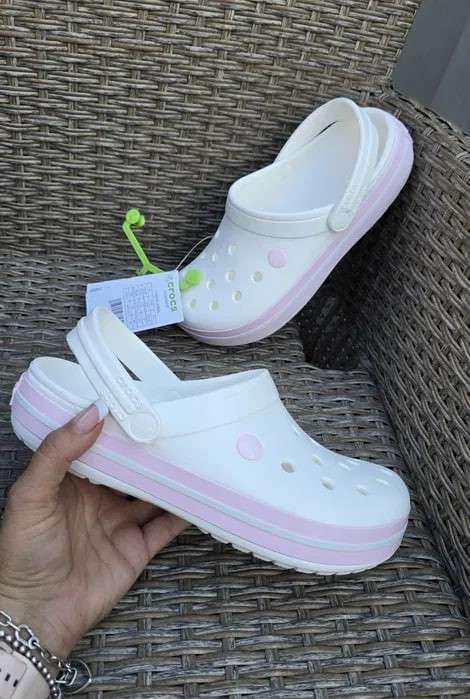 Жіночі Crocs Крокбенд Crocband Clog Milk Pink — фото 8