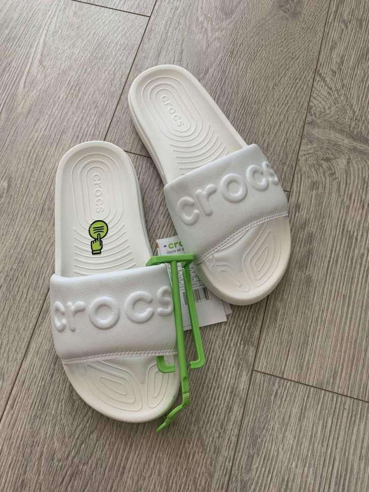 Жіночі шльопанці Білі Crocs Women's All Day Slide White — фото 6