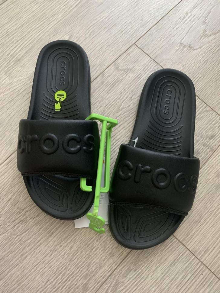Чоловічі Crocs Шльопанці Слайд Чорні Women's All Day Slide Black — фото 7