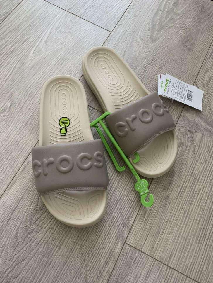 Жіночі шльопанці Бежеві Crocs Women's All Day Slide Bone / Taupe — фото 7