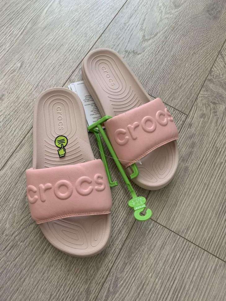 Жіночі шльопанці Рожеві Crocs Women's All Day Slide Powder Pink — фото 9