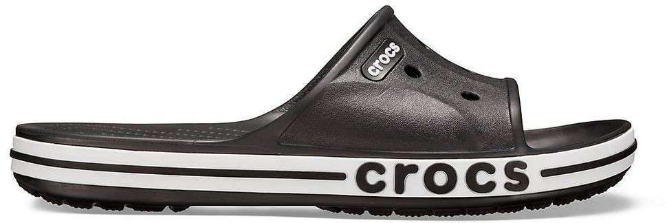 Шльопанці Баябенд Чорні Crocs Bayaband Slide Black\White — фото 3