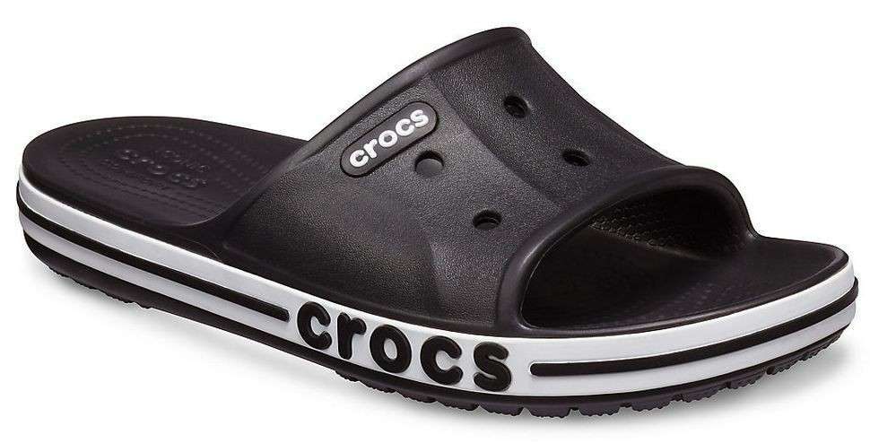 Шльопанці Баябенд Чорні Crocs Bayaband Slide Black\White — фото 6